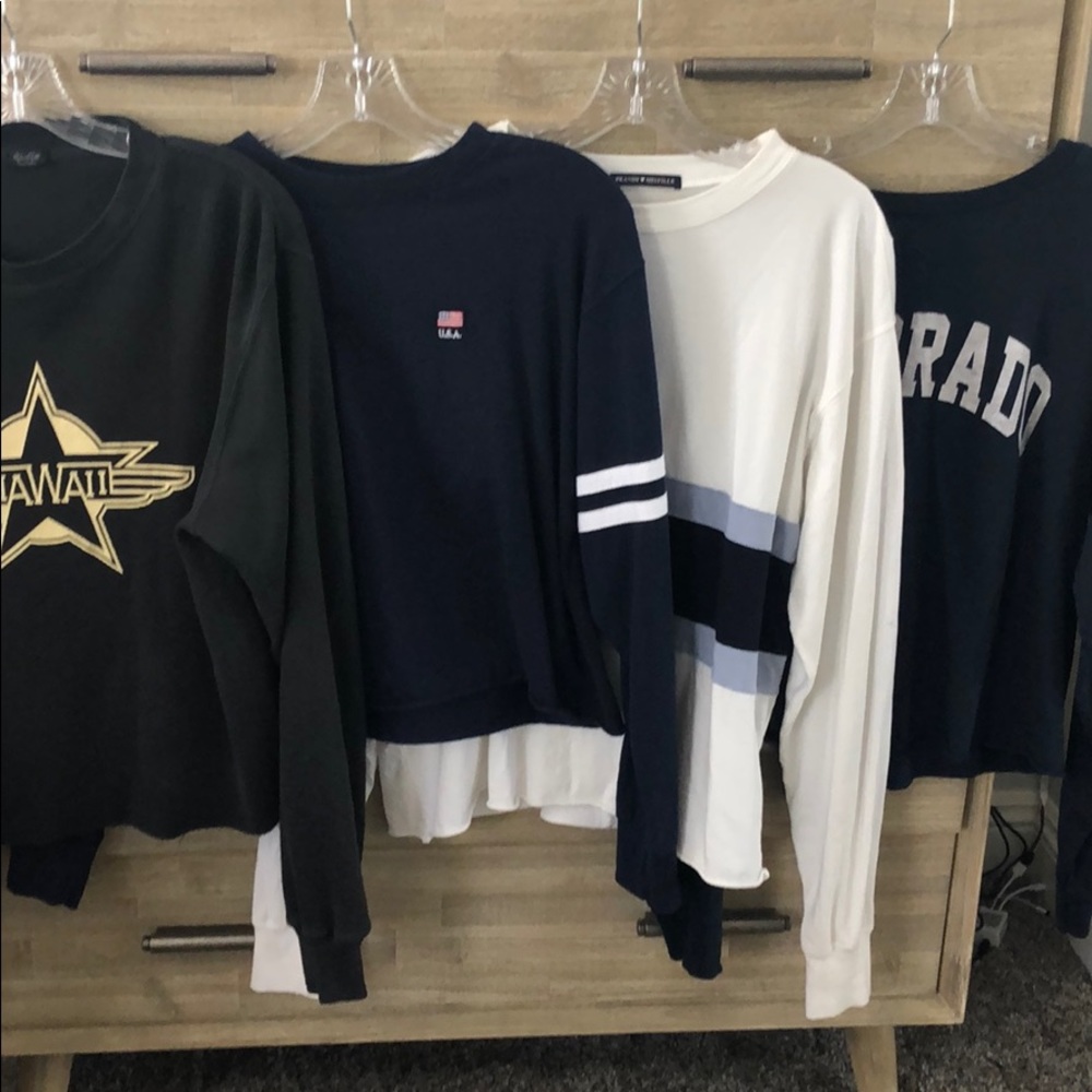 Lot of 6 l/s shirts from Brandy Melville